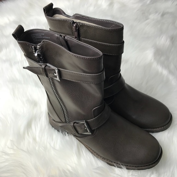 Bass | Woman’s Marcie Brown Buckle and Zipper Boot - Picture 3 of 8